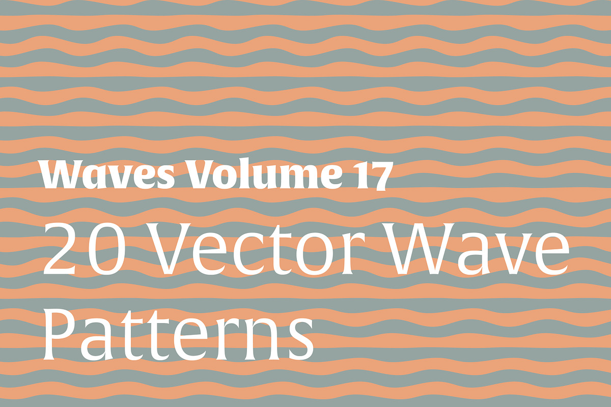 Waves Vol. 17 | 20 Vector Patterns, a Pattern Graphic by invisiblelayer (Photo 1 of 6)