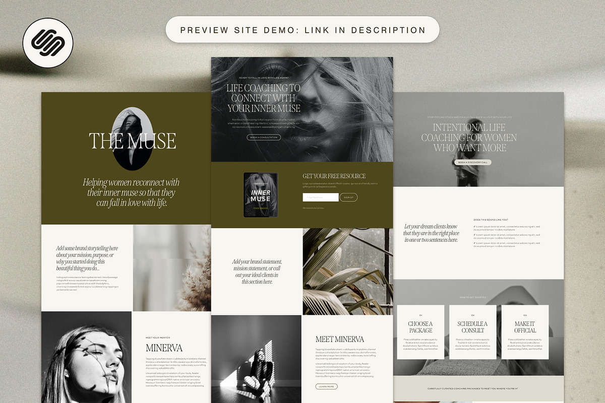 Squarespace 7.1 Coaching Template, a Squarespace Template by Glo Design Studio (Photo 2 of 11)