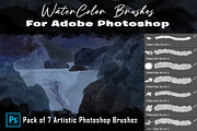 Water Color Brushes, a Brush Add-On by Velo Graphic Studio (Thumbnail 1 of 6)