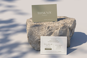 Minimalist Thank You Card Template, a Card Template by INRASSION