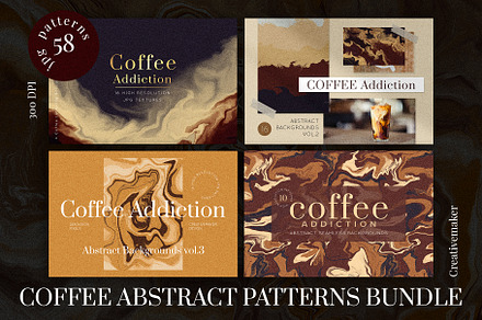 COFFEE ABSTRACT PATTERNS BUNDLE
