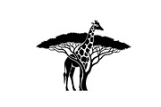 Giraffe Safari Silhouette Vector Bun, an Illustration by Designer_Momina (Thumbnail 8 of 51)
