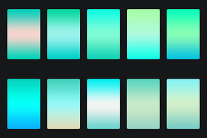 Tiffany Blue Gradients