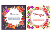 9 vintage flower card collection, a Card Template by Propylparaben (Thumbnail 5 of 6)
