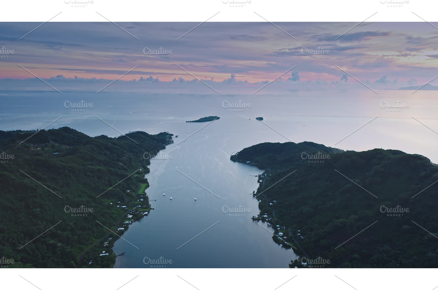 Serene aerial view of coastal, a Nature Photo by Goinyk