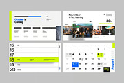 Event Calendar Google Slides, PPoint, a Presentation Template by Fit-tee (Thumbnail 2 of 4)