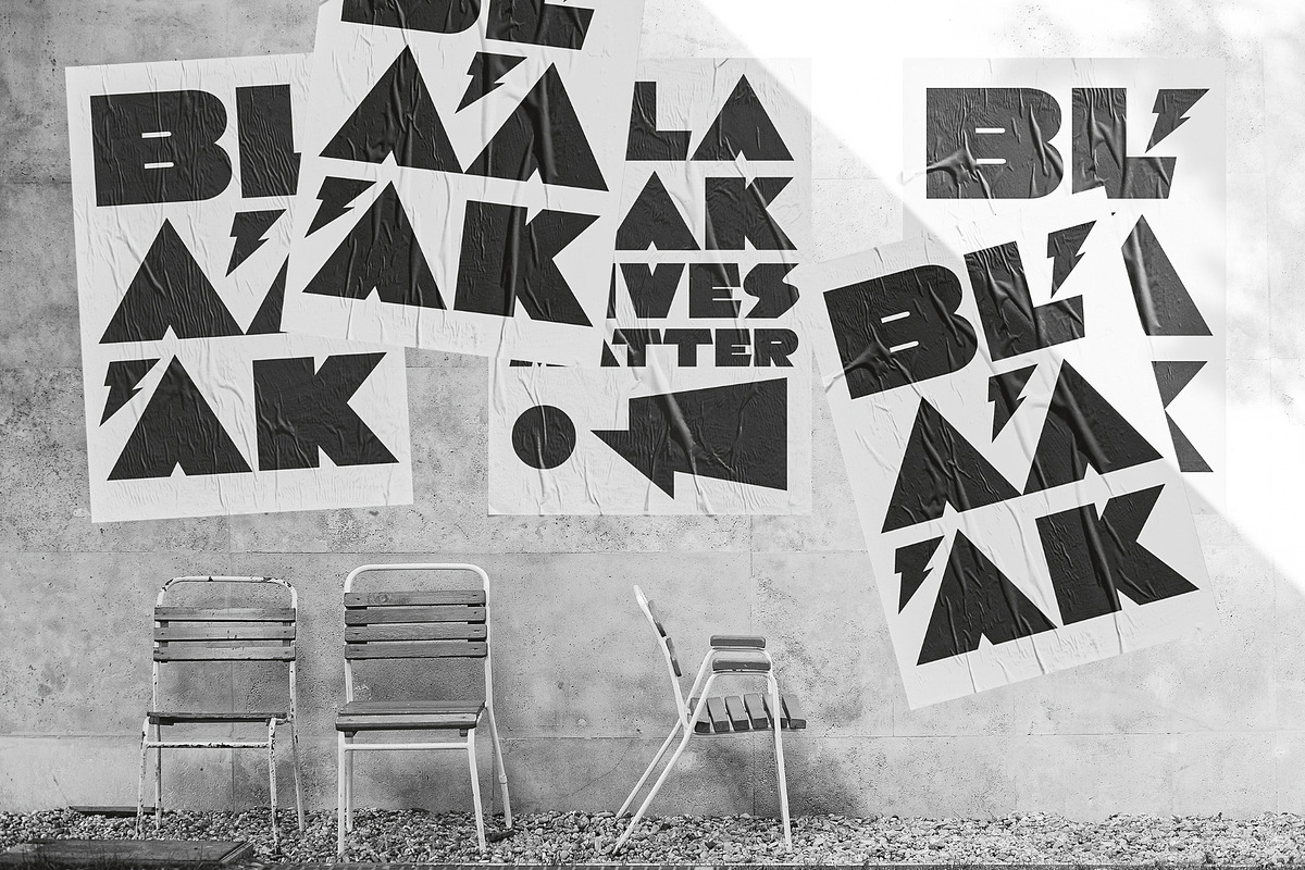 Blaaak  |  Retro font, a Sans Serif Font by Drawwwn (Photo 6 of 11)