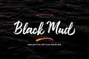 Black Mud, a Script Font by Stripes Studio (Thumbnail 1 of 5)