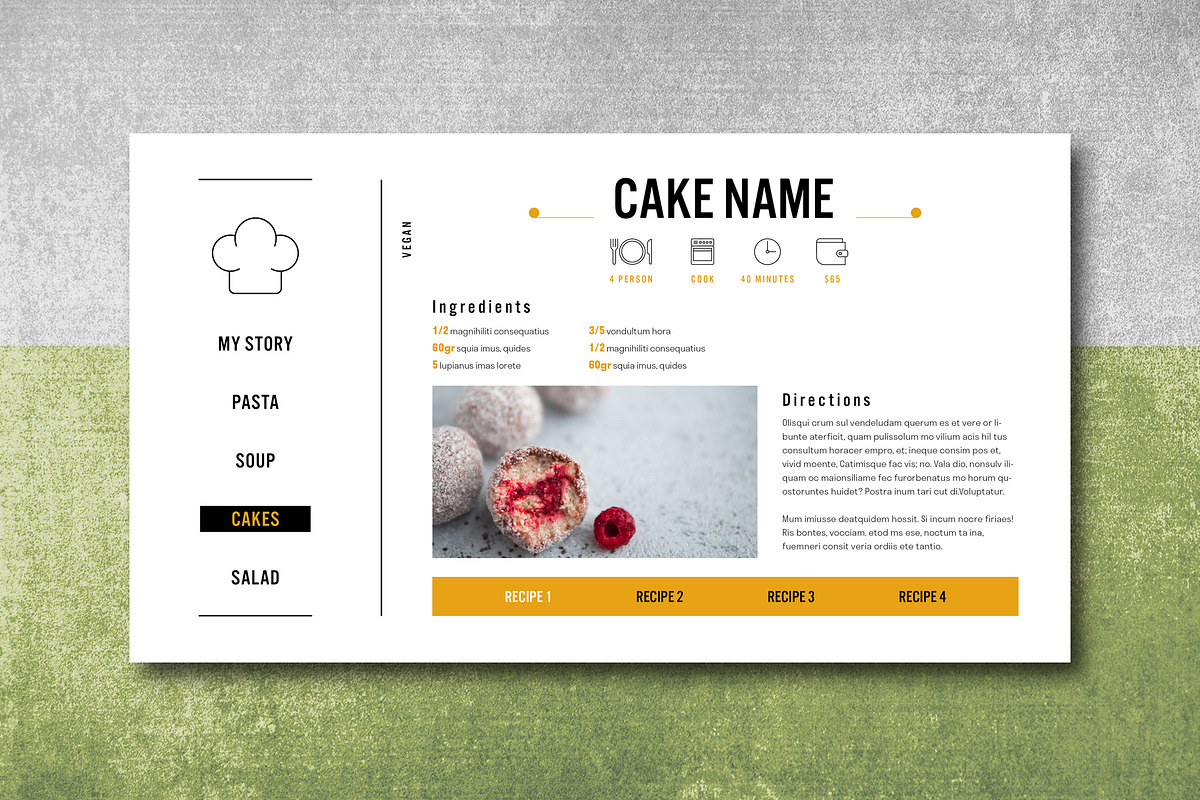 Interactive PDF Cookbook, a Templates & Theme by Grkic Creative (Photo 14 of 22)