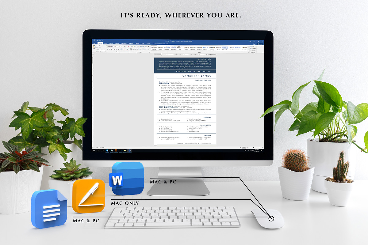 Marketing Resume Template Mac Pages, a Resume Template by Career Canvas (Photo 8 of 11)