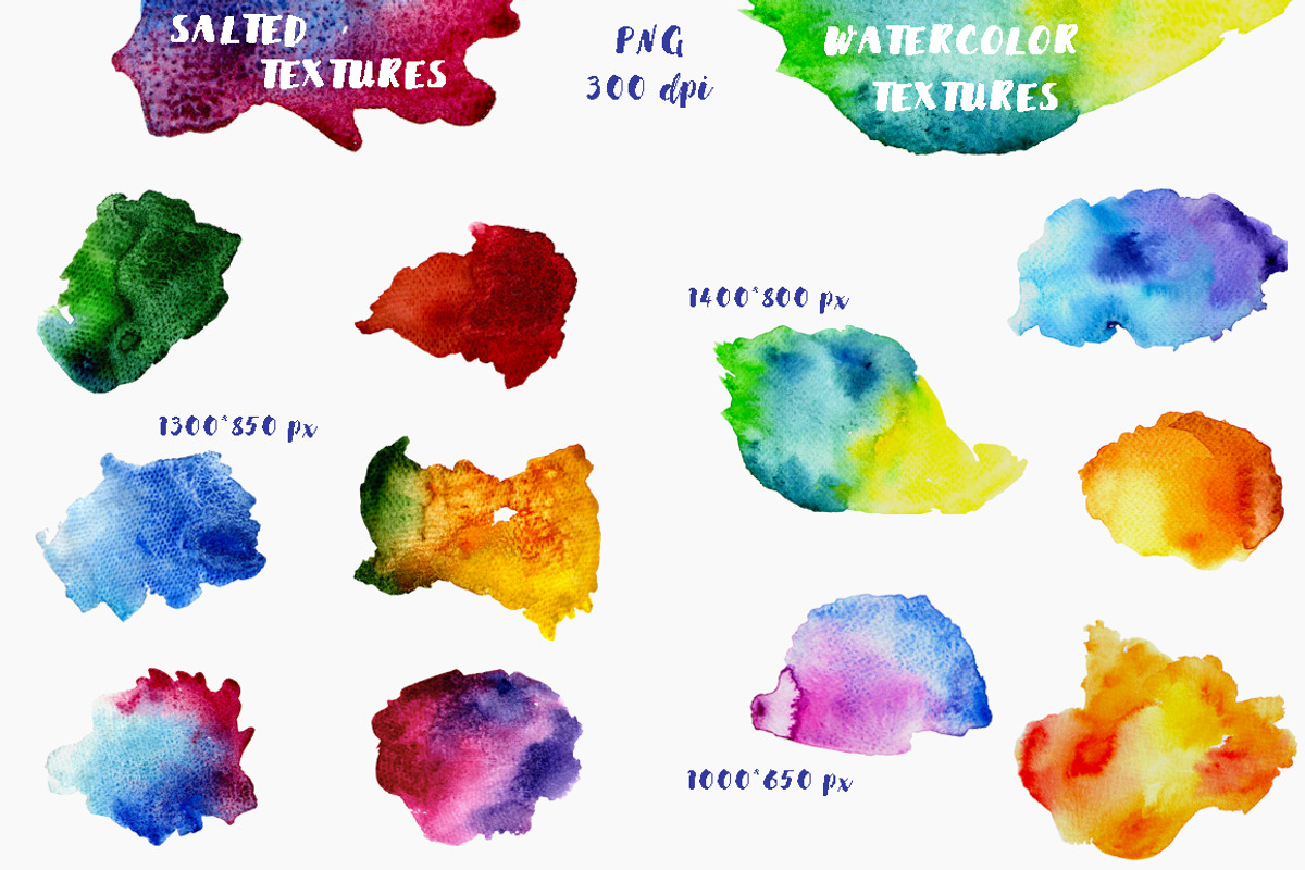 21 Watercolor splashes, a Background Graphic by KitsPix (Photo 3 of 5)
