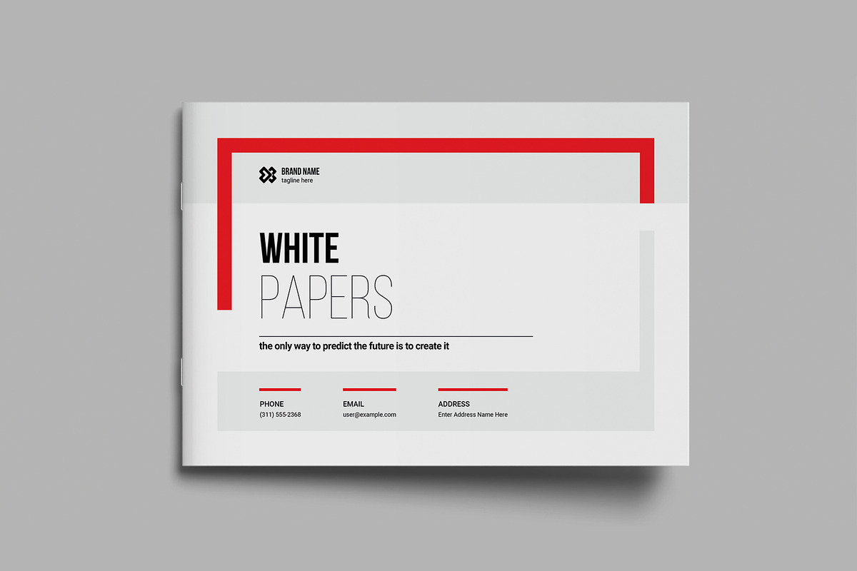 Creative White Paper Layout, a Brochure Template by MightyDesign (Photo 2 of 9)