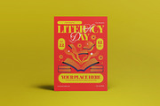 Red Y2k Evolution Literacy Flyer Set, a Flyer Template by graphicook (Thumbnail 2 of 4)