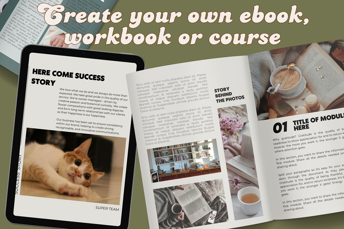300 Coach Workbook & Ebook Kit Canva, a Templates & Theme by iloveTemplate (Photo 3 of 4)