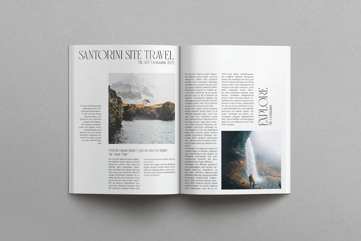Travel Brochure Template, a Magazine Template by Creatiya Type (Photo 2 of 11)