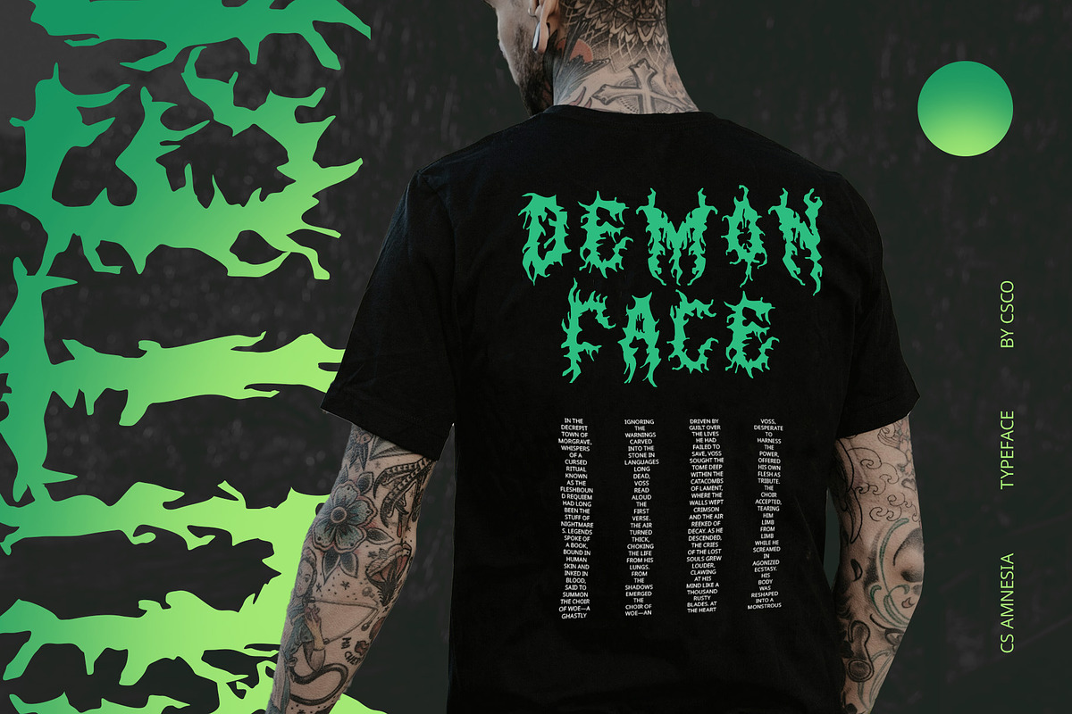 CS Amnesia – Black Metal Font, a Blackletter Font by Craft Supply Co. (Photo 3 of 8)