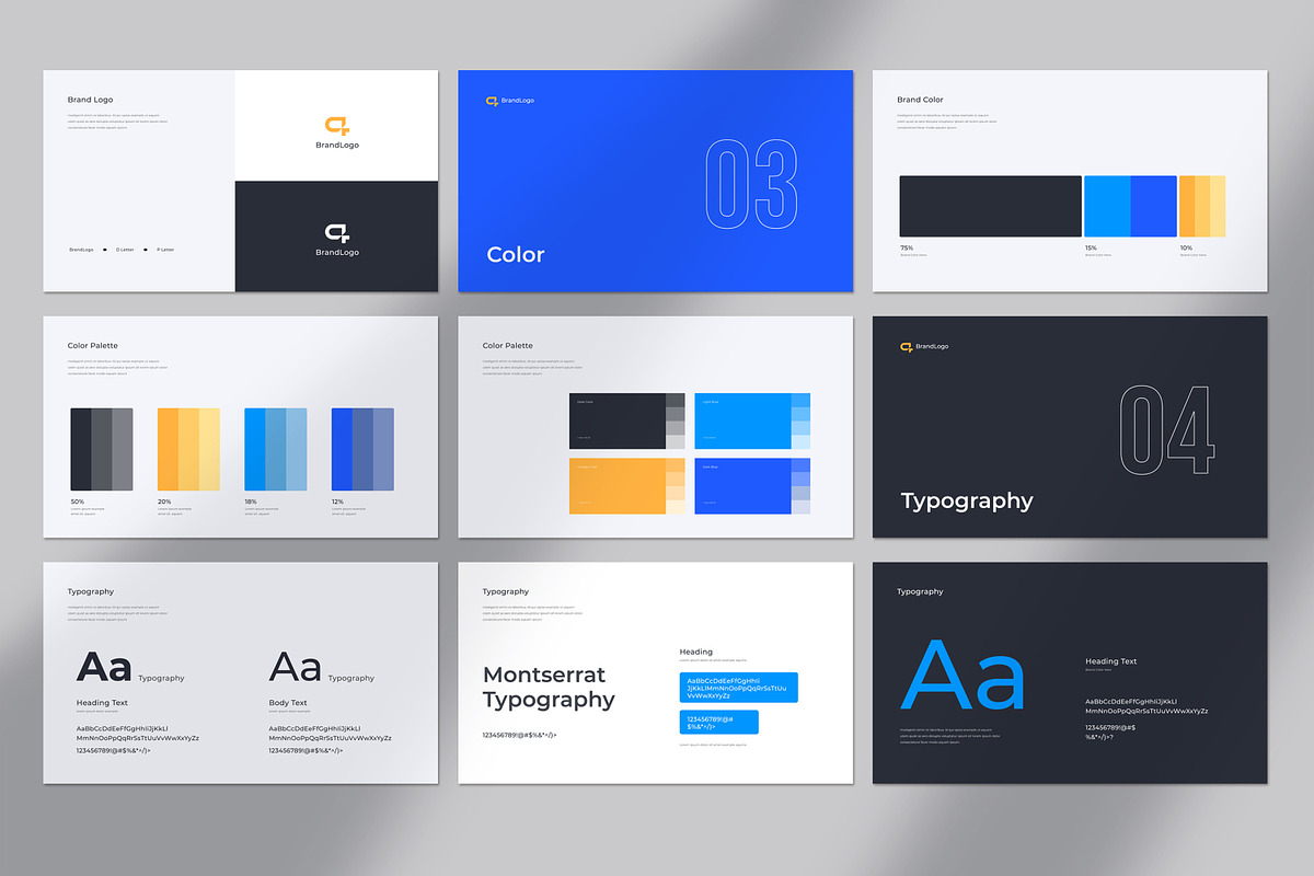 Brand Guidelines, a Presentation Template by UpSolution (Photo 4 of 6)