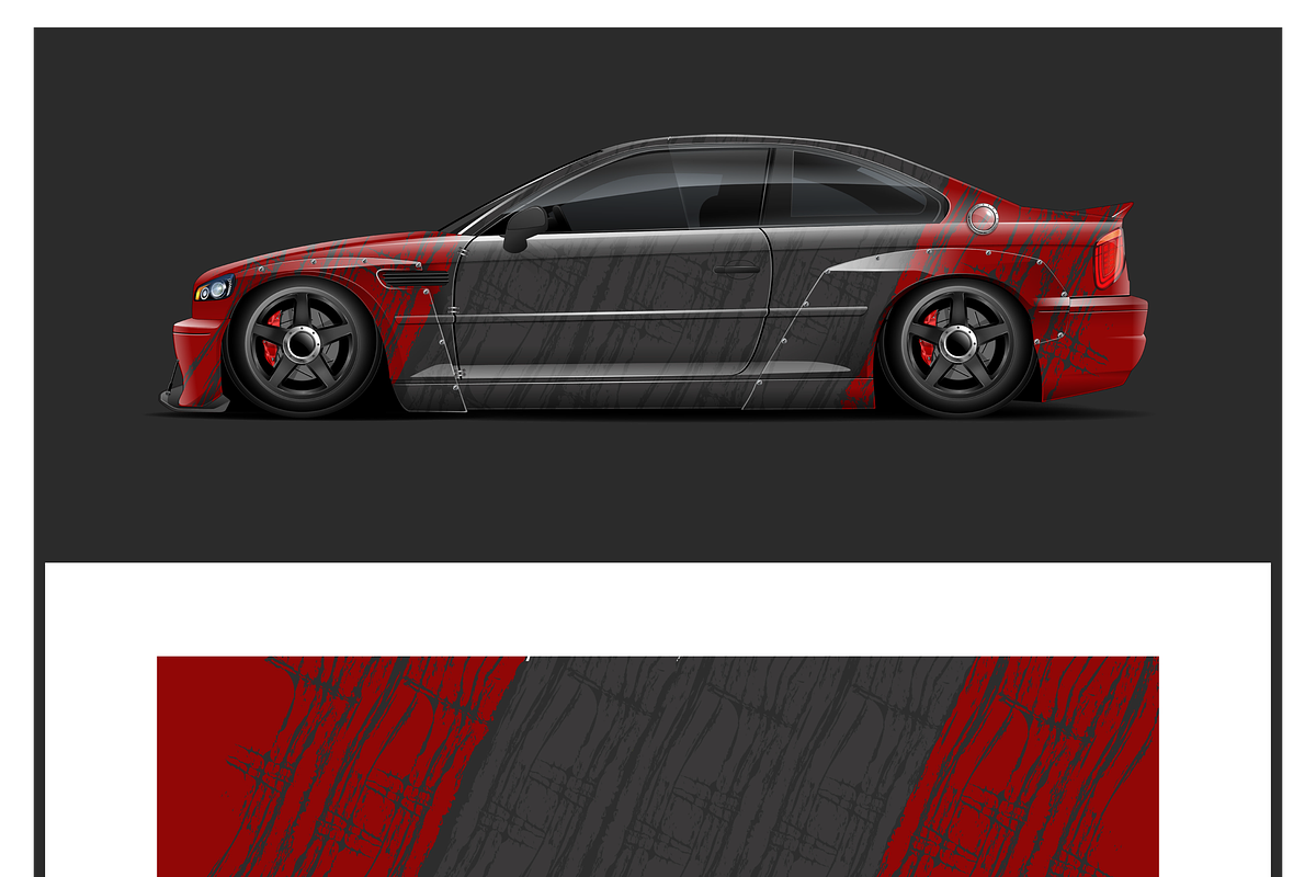 Sleek Racing Car Graphic, a Transportation Illustration by CarWrap design (Photo 4 of 4)