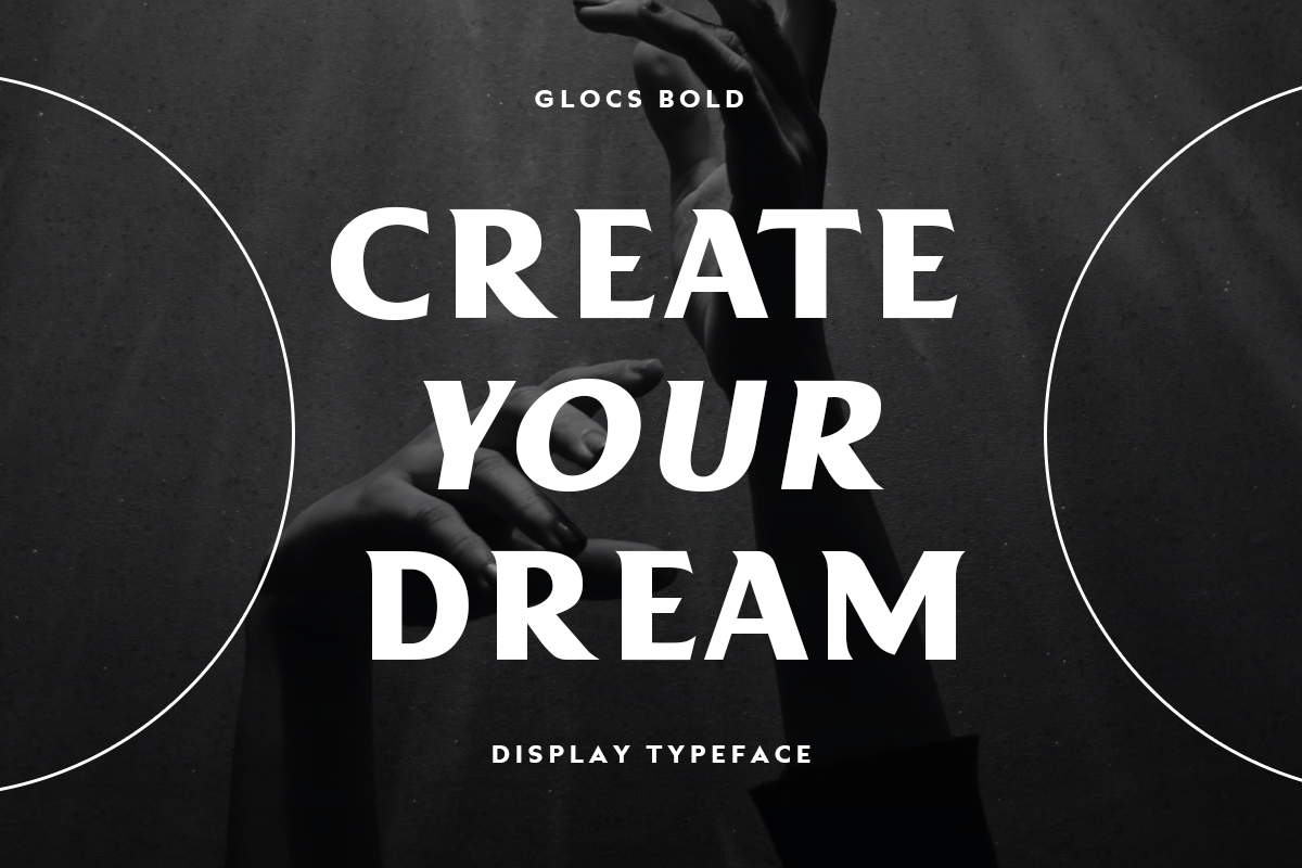 Vintage Font - Glocs, a Sans Serif Font by Yukita Creative (Photo 3 of 17)