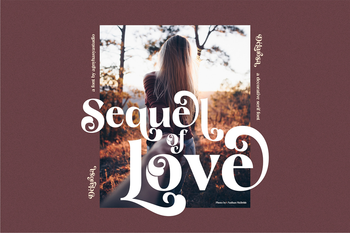 Delarosa - A Decorative Serif, a Serif Font by agnyhasyastudio (Photo 3 of 17)