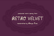 Retro Velvet Pixelated Vintage Font, a Handwritten Font by Ashiya Pixel (Thumbnail 1 of 12)