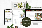 Wordpress restaurant template, a WordPress Template by Martalv Works (Thumbnail 1 of 4)