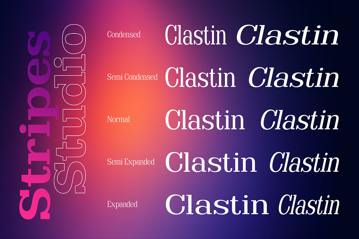 Clastin Variable, a Slab Serif Font by Stripes Studio (Photo 5 of 15)