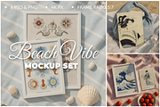 Beach art mockup for din A posters, a Product Mockup by SigaSigaMockup (Thumbnail 1 of 4)