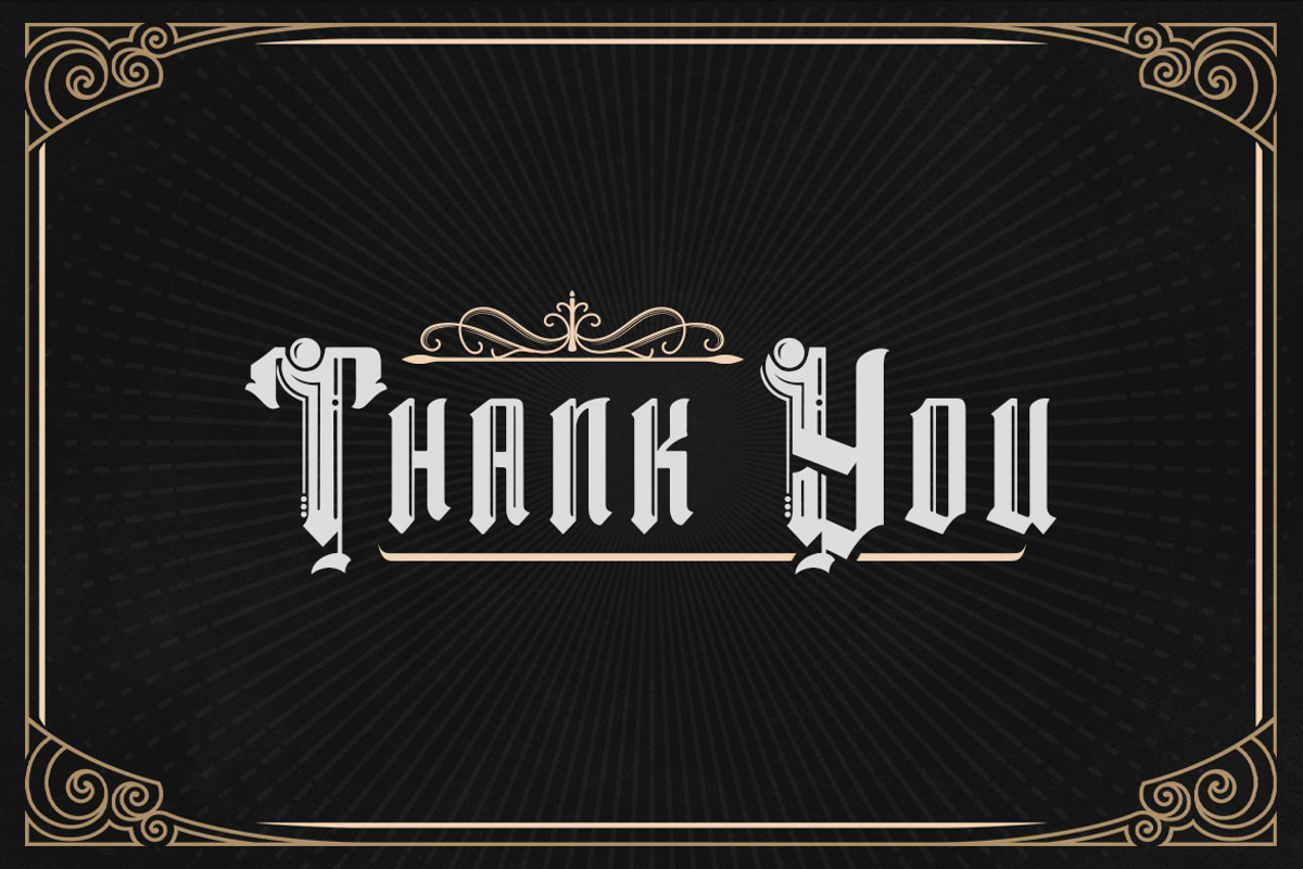 Dark Magic – Blackletter Typeface, a Blackletter Font by Typefactoryco (Photo 10 of 10)