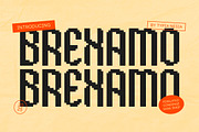 Brexamo - Pixelated Condensed Sans, a Sans Serif Font by Typia Nesia (Thumbnail 1 of 16)