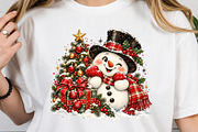 Christmas Snowman PNG, a Seasonal Illustration by Craft Nest (Thumbnail 4 of 6)