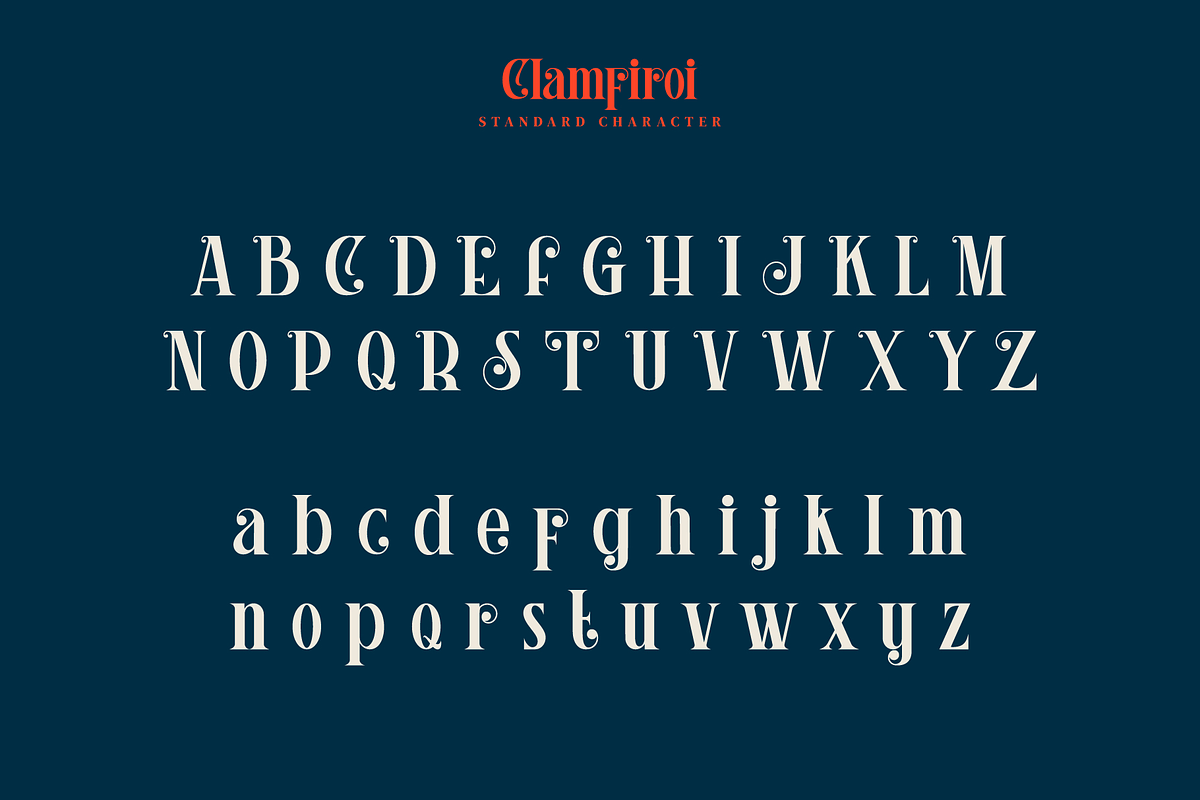 Clamfiroi, a Serif Font by ilhamtaro (Photo 9 of 12)