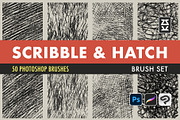 Scribble and Hatch Brush Set, a Brush Add-On by Zsolt Kosa Art (Thumbnail 1 of 6)