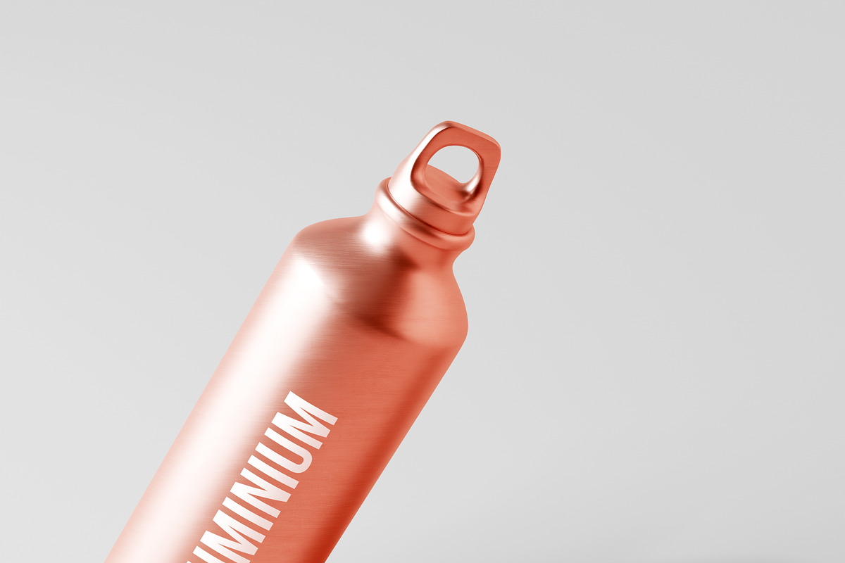 Aluminum Water Bottle Mockups, a Packaging Mockup by pmvch (Photo 8 of 10)
