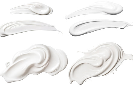 cream smears transparent background