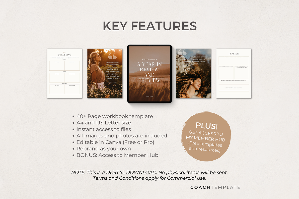 Goal Setting Workbook Template Canva, a Brochure Template by COACHTEMPLATE (Photo 6 of 10)