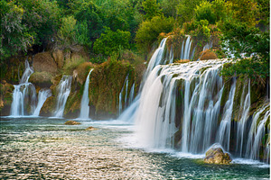 Waterfalls at Krka, a Nature Photo by Nature and travel