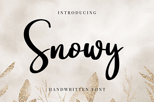 Snowy - Sweet Handwritten Font