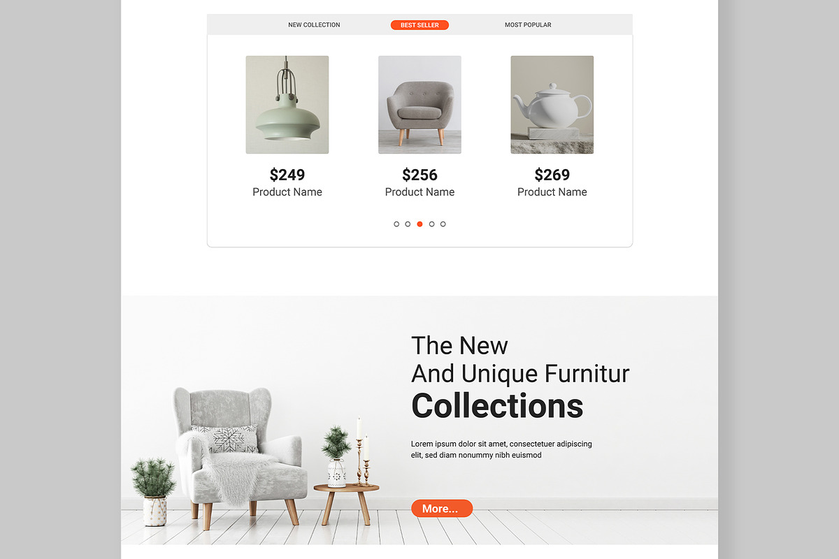 E commerce Website Landing Page, a Landing Page Template by MightyDesign (Photo 4 of 8)