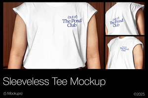 Sleeveless Tee Mockup set, a Shirt Mockup by Mocktopia