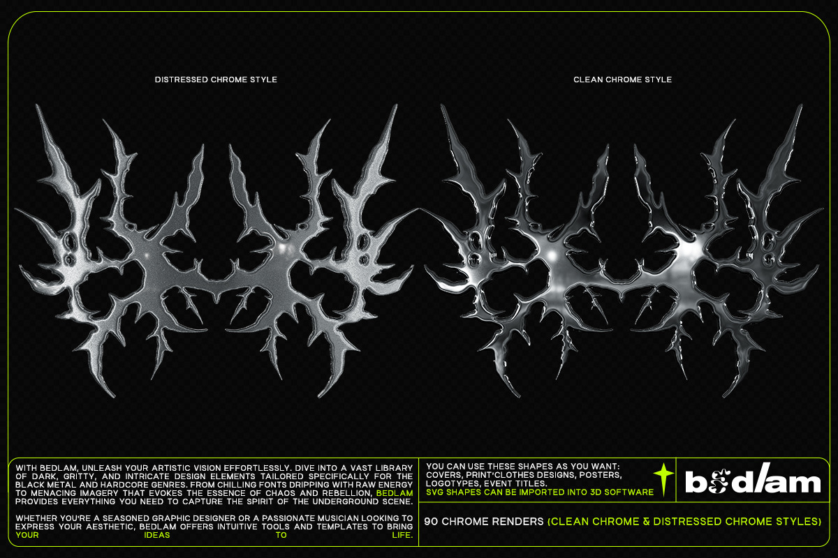Bedlam - Vector Shapes, Brushes, PNG, a Graphic by saintricchi (Photo 3 of 8)