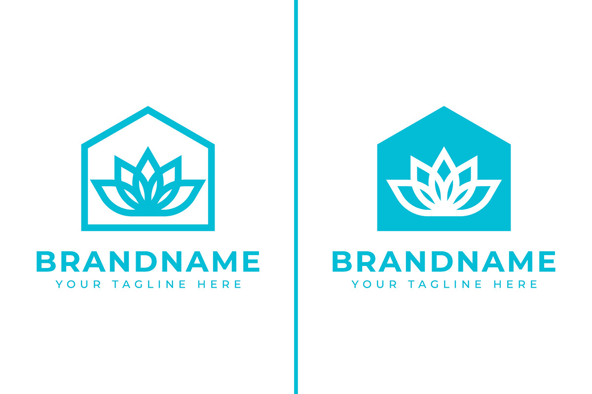 Lotus Home Logo Set, a Branding & Logo Template by Pray Art Design Studio