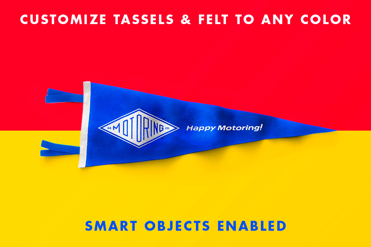Felt Pennant Mockup, a Product Mockup by Jacob Waites (Photo 2 of 5)