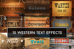 Western Text Effects