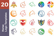 20 Logo Horse Templates Bundle, a Branding & Logo Template by Friendesigns (Thumbnail 1 of 21)