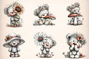 Teddy Bear Clipart Bundle, an Illustration by Digital Artistic99 (Thumbnail 2 of 11)
