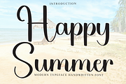 Happy Summer, a Handwritten Font by FreshTypeINK (Thumbnail 1 of 8)