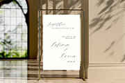 Wedding Minimalist Welcome Sign, an Invitation Template by TheSimplySereneShop (Thumbnail 1 of 9)