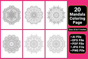 Mandala Coloring Book Pages