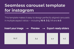 Seamless IG Carousel Template Figma